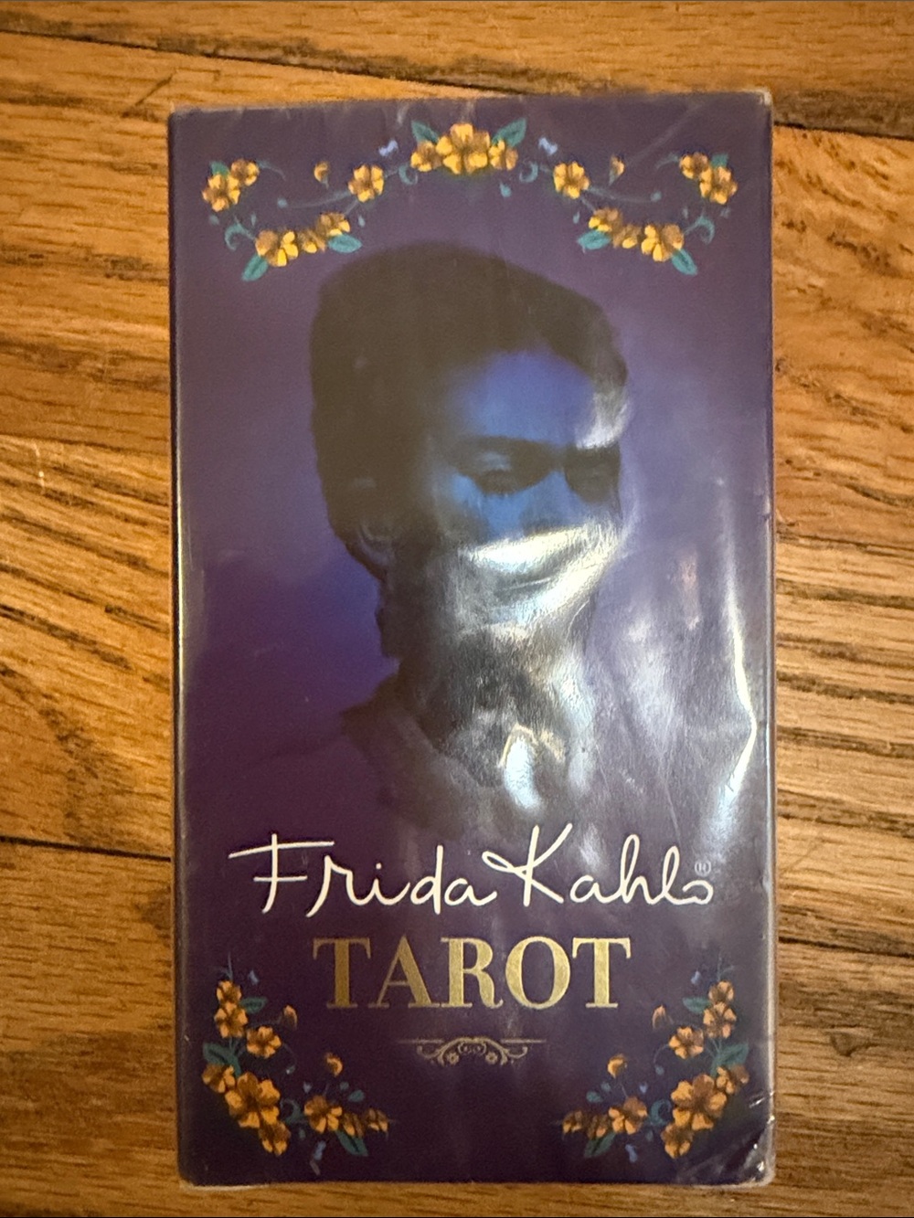 OVO Frida Kahlo Tarot Deck - Purple and Gold Floral Packaging